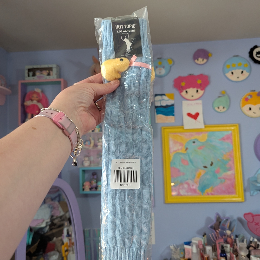 Hot Topic Light Blue Leg Warmers